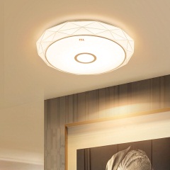 佛山照明（FSL）LED吸顶灯卧室客厅书房灯现代简约圆形调光变色25W灵羽金Ep16
