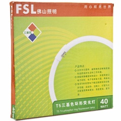 佛山照明（FSL）T5环形管节能灯32W荧光灯管 白光Ep16