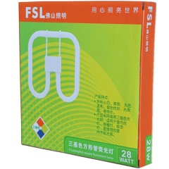 佛山照明（FSL）节能灯38W三基色方形管荧光2D管 白光Ep16