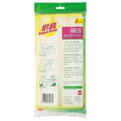 3M 思高 抹布 瞬洁6层吸水抹布3片装A20