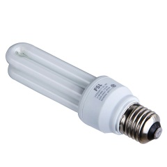 佛山照明（FSL）节能灯泡灯管大螺口小灯泡日光灯T4-2U-11W-E27白光6500K3只装Ep16