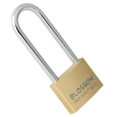 C17梅花（BLOSSOM）铜挂锁 防水防锈门锁 长梁锁头学生抽屉柜门锁BC074L