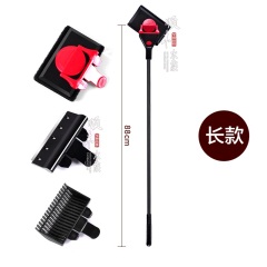 C23鱼缸水族箱三合一玻璃清洁工具3合1刮刀沙捞刷子多功能清洗器包邮