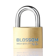 C17梅花（BLOSSOM）铜挂锁 宿舍家用门锁 防盗窗锁防水防锈锁 车厢柜门锁45MM（075）