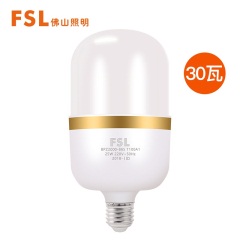 佛山照明（FSL）led灯泡 大功率大瓦数 20W E27大螺口 6500K白光柱形炫风Ep16